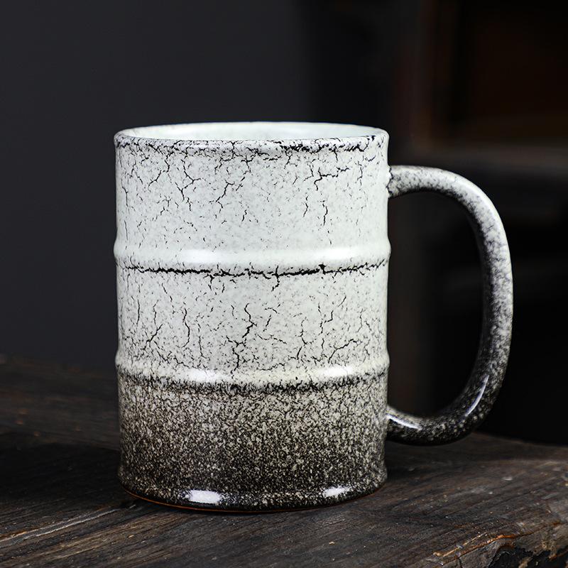 Kiln Oil Bucket Cup Large Capacity Ceramic Mug Creative Coffee Mug