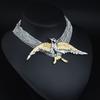 Exaggerated Retro Bird Swallow Multi-Layer Full Diamond Necklace Temperament Neck Chain Female