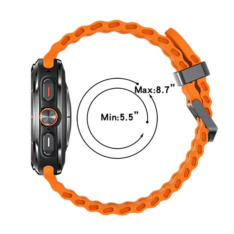 Silikonarmband för Samsung Galaxy Watch ultra 47mm Rem Sportarmband Marin Tillbehör Armband Correa Galaxy Watch 7 ultra 47mm