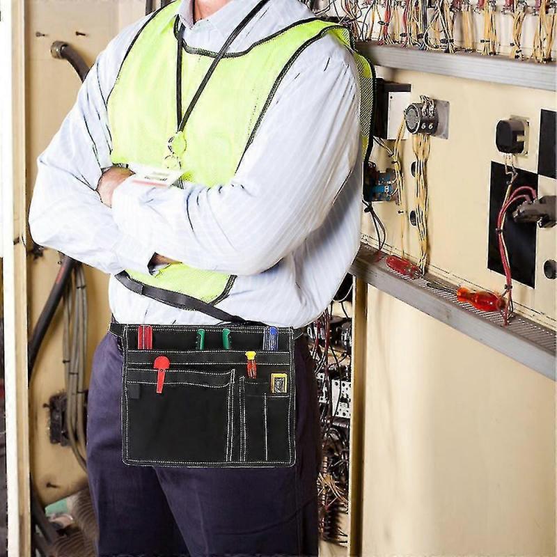 5-pocket Single Side Tool Belt Pouch/ Apron For S, Garr And Builders, Durable Construct, Adjable Belt - PW