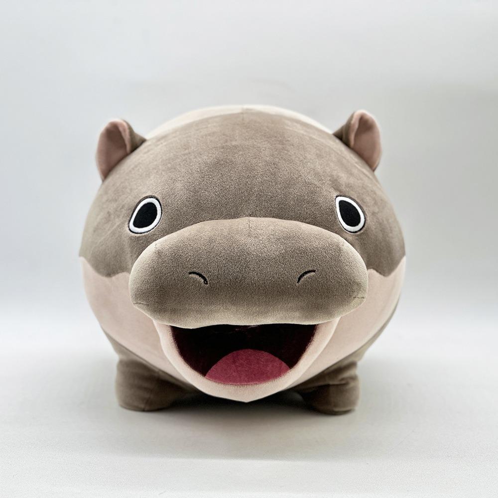Hugable Moo Deng Plush Toys Kawaii Animal Pillow New Moo Deng Hippo Plush  Home Toy Decoration