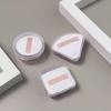 5/10pcs Triangle Powder Puff Storage Case - Shatterproof & Dustproof,Stylish Transparent Container for Anti-Pollution Protection
