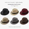 Korean Style Summer Straw Jazz Hat for Women & Men – Trendy British Couple Beach & Outdoor Hat