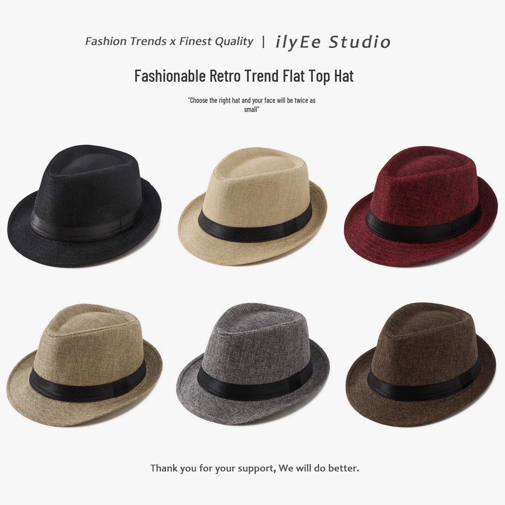 Korean Style Summer Straw Jazz Hat for Women & Men – Trendy British Couple Beach & Outdoor Hat