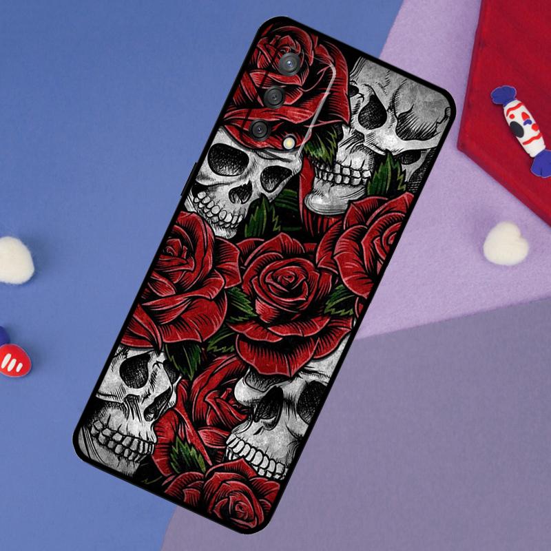 Gotische Bloemen Schedel Hoesje Voor Oppo A78 A18 A38 A74 A94 A54 A58 A98 A80 A60 A40 A96 A76 A16 A15 A17 A57 A5 A6 Pro