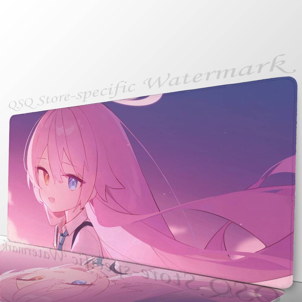 Takanashi Hoshino Anime B-Blue Archive Mousepad Non-slip Suitable For Office Computers Laptops E-sports Game Desk Mats XXL Keyb