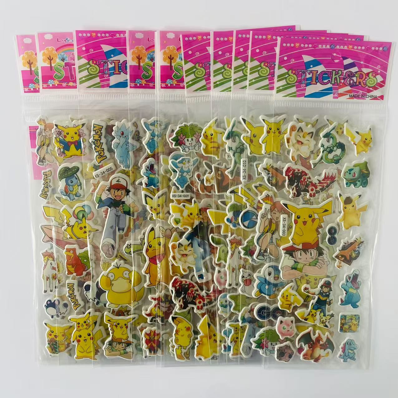 12pcs/set 3D Bubble Stickers Decoration Decal Cute Reward Puffy Sticker Stationery Supplies