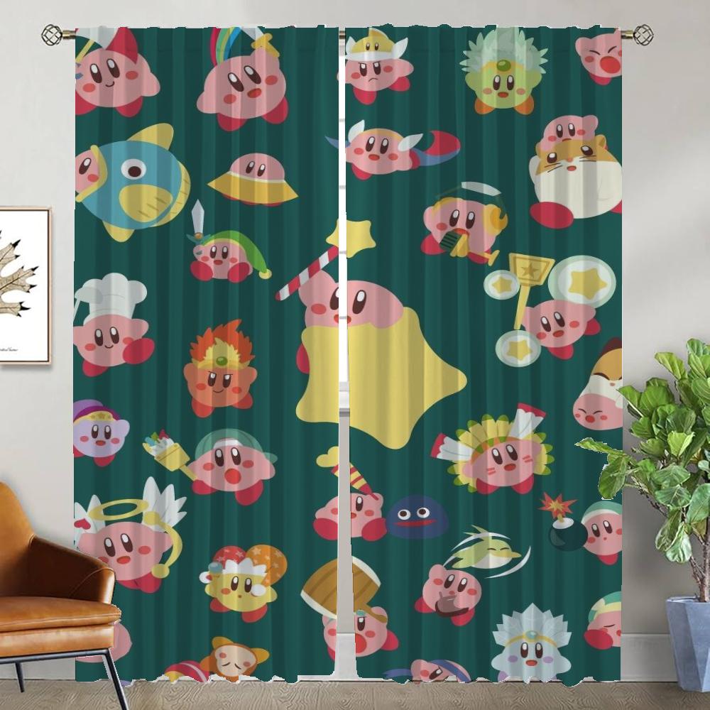 Kitchen Curtains 2 Pieces Kirbys Home Interior Curtains for Camera Partition Blackout Curtain for Room 2 Panel Shades Living