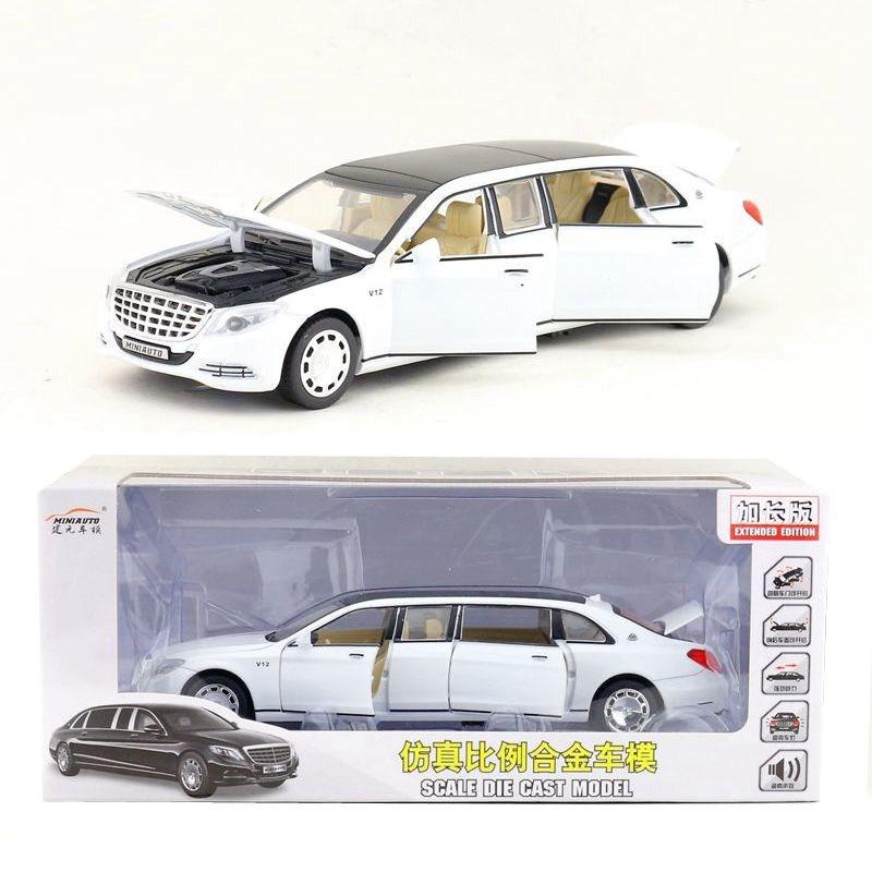 Maybach Car Benz Model Alloy Childrens Toy With Acousto Optic Design For Gift