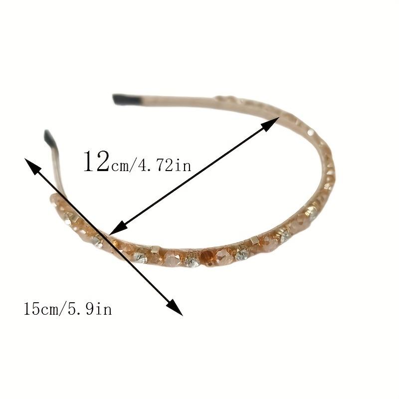 3 retro Hong Kong-style crystal hairbands. Exquisite and elegant, practical for face washing and daily wear.