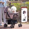 Lightweight Foldable Pet Stroller with Detachable Basket for Dogs and Cats
