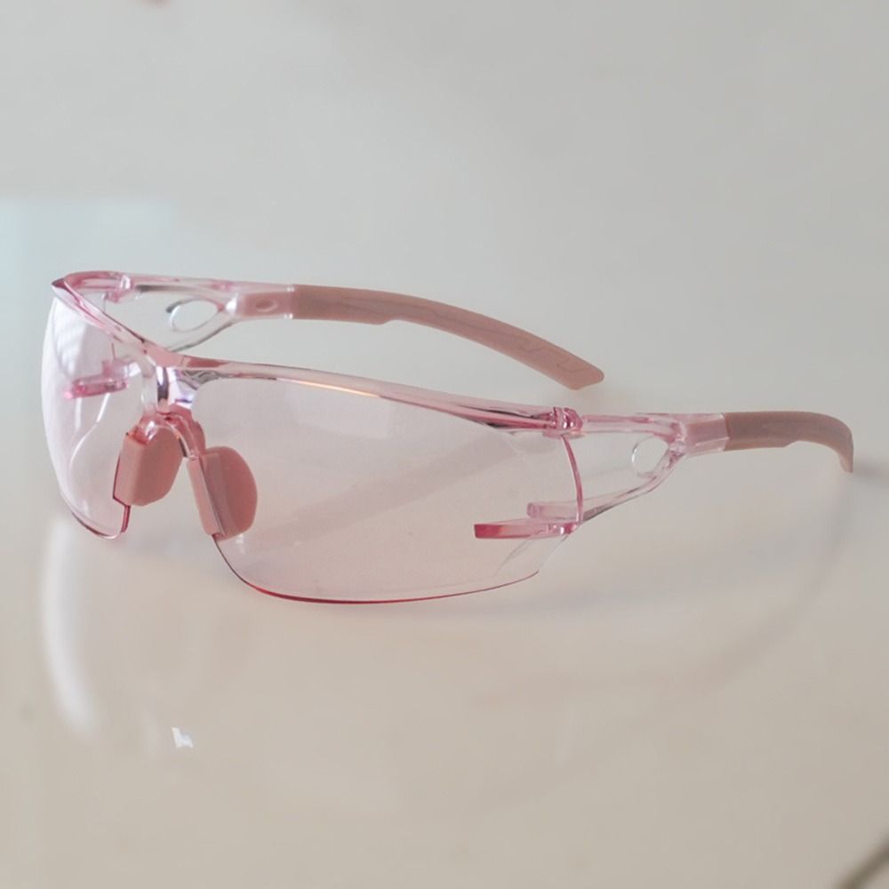 Colorful Work Goggles Transparent Anti-Fog Goggles Simple Safety Glasses for Work/Lab/Cycling