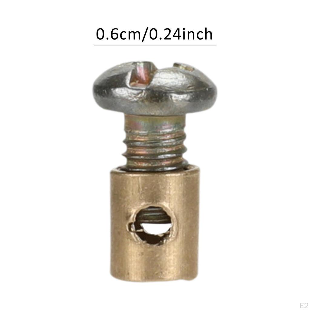 20Pcs Cables Stop Lock Clamps Assembly Metal,Universal,Premium,Practical Clutch Brake Throttle Cable
