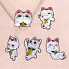 Japan Anime Dandadan Turbo Granny Cat Enamel Pins Neko Lucky Running Cat Brooches Lapel Badge Fashion Jewelry Gifts for Friends