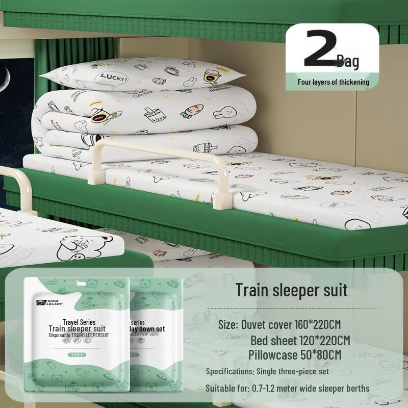 

Disposable Train Sleeper Berth Essentials Standard