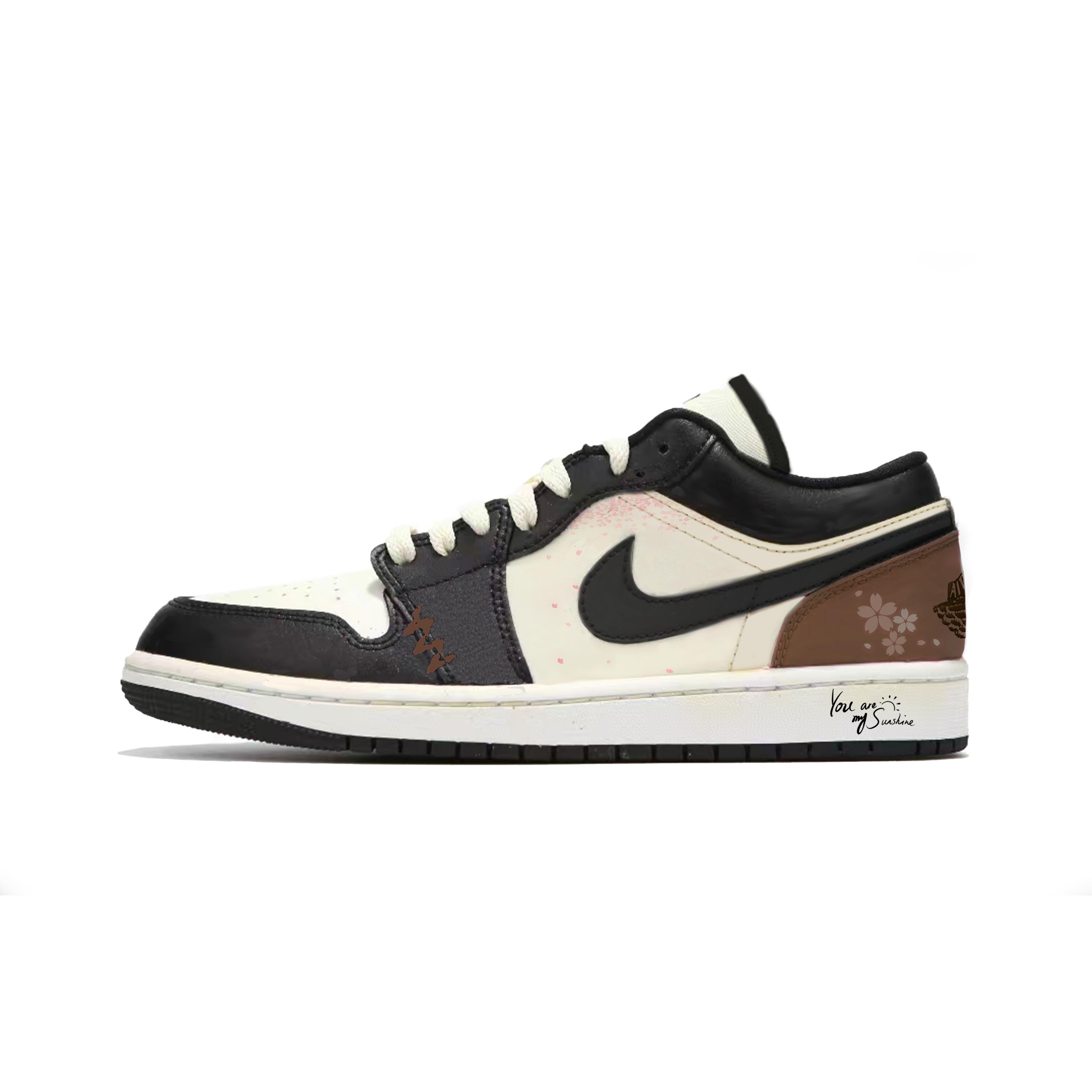 Jordan Air Jordan 1 Cushioning Low top Vintage Basketball Shoes Men s Black 553558-132(Team330-) 44
