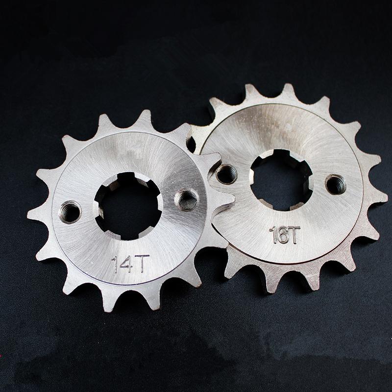 Nickel Alloy Steel 428 15/16/17T Tooth Motorcycle Chain Sprocket for YBR125/150 YX125 SRZ150 JYM150 Dirt Pit Bike ATV