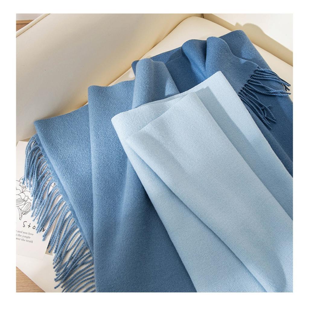 Solid Color, Maillard, Scarf, Ladies', Scarf, Warm Shawl Sunshade and Dust Prevention