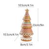 Simulated Gingerbread Christmas Tree Ornament Hand Painted Xmas Tree Ornament  Festive