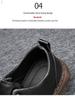 Men's 2023 Autumn Black Casual Retro Leather Shoes – Trendy Non-slip British Style