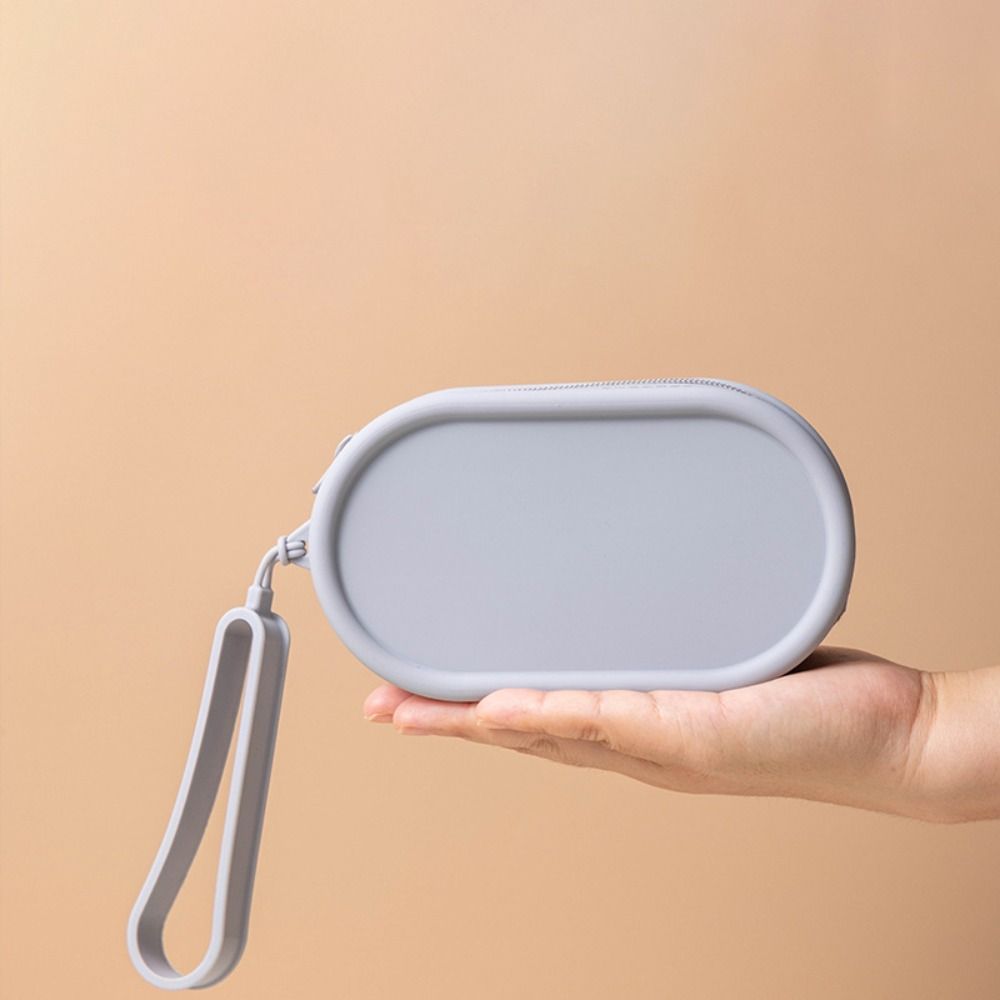 Korean Style Silicone Coin Purse Zipper Make Up Pouch Bag Pouch for Make Up Kit  Man