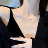 2025 Pearl Necklace Women's Light Luxury Design Sense Premium Autumn and Winter Clavicle Chain Simple Neck Chain Accessories