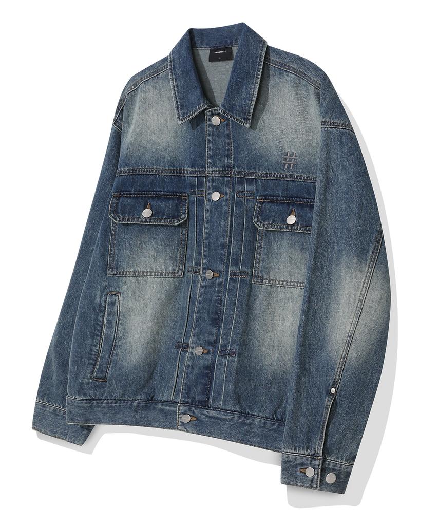 Beentrill Vintage Washed Denim Trucker (Indigo)