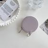 PU Leather PU Leather Coin Purse Zipper Small Storage Bag Kawaii Round Wallet  Outdoor
