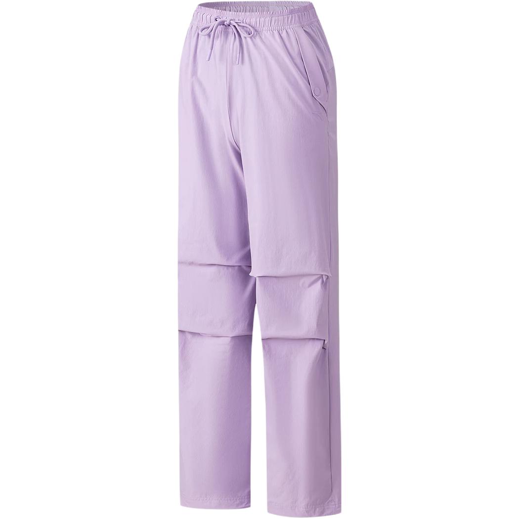 Anta Training Series Solid Color Mid-Rise Simple Versatile Lace-Up Sports Long Pants Women bottoms 162627512-4 M