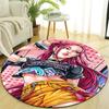 1pc KPop Demon Hunters MIRA2 Design Printed Area Round Carpet for Bedroom Living Room Home Decor Rugs Mat Non Slip Mat Rug for Bedside