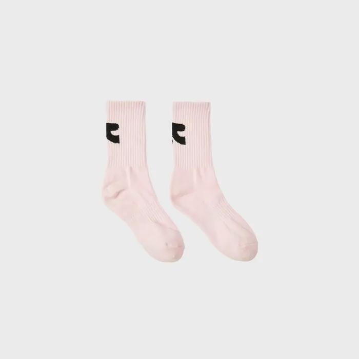 RR LOGO MID SOCKS (PINK)
