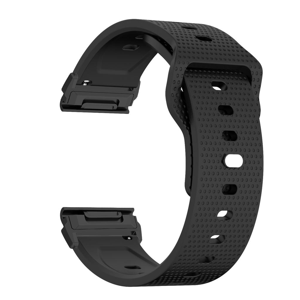26 22mm Quick Fit Silicone Watch Strap For Garmin  Fenix 8/5/5X/5XPlus/6/6X Pro/7/7x/Forerunner945 925 Sports Band Metal Adapter
