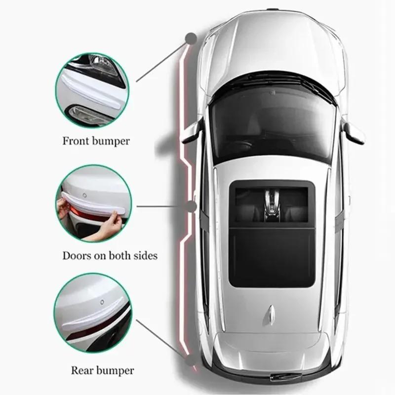 Suitable for BMW Car Front and Rear Carbon Fiber Anti-collision Sticker New 3 Series 5 Series X1X3X5X6X7 Modified Spoiler Knife