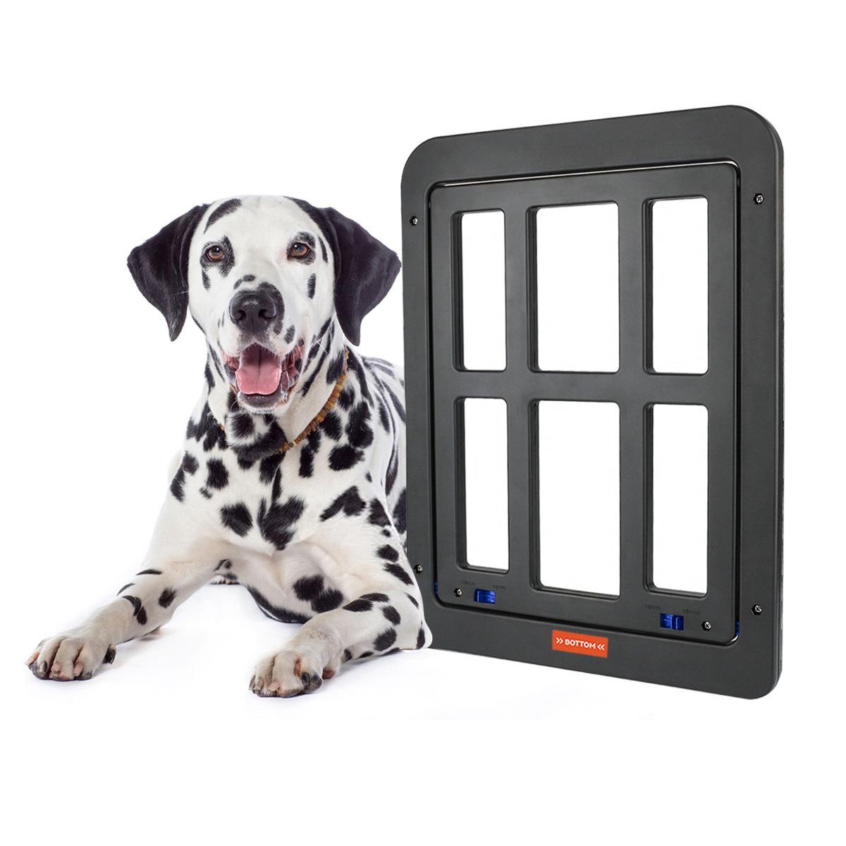 

ATUBAN Dog Screen Door 13.4 x17.3 Automatic Magnet Close, Lockable, Durable ABS, for Medium to Large Dogs, Easy to Install 34cmW X 44.5cmH чорний