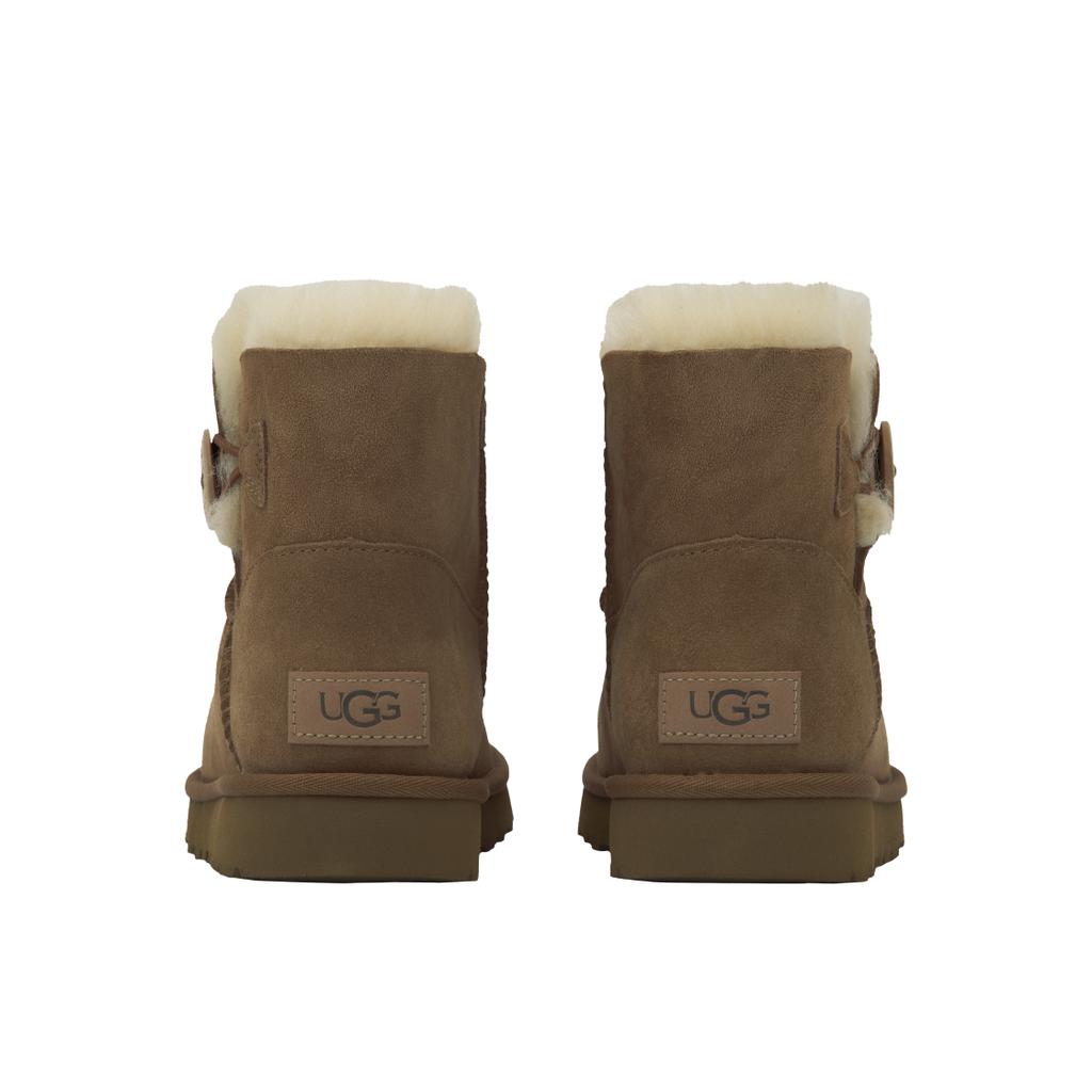UGG Bottines Mini Bailey Button 2 Châtaigne Femme Baskets Marron 1016422-CHE