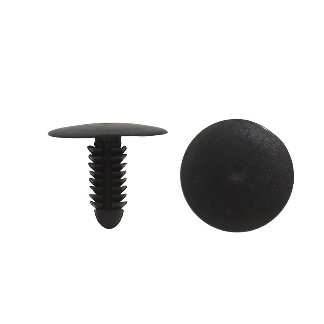 uxcell Plastic Rivet 8mm Hole Plastic Rivet Retainer Clip Fastener 22x25mm чёрный