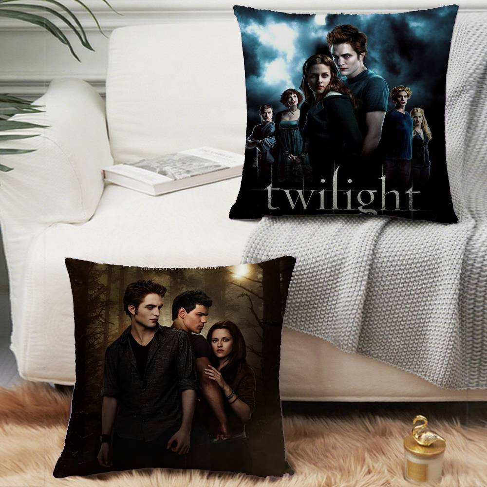 M-Movie T-Twilight Pillow Case Short Plush Sofa Decorative Gift Home Double-sided Printing Cushion