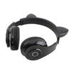 LED Noise Reduction Headset Cat Ear Shape Bluetooth 5.0 Headset with Microphone for Young People