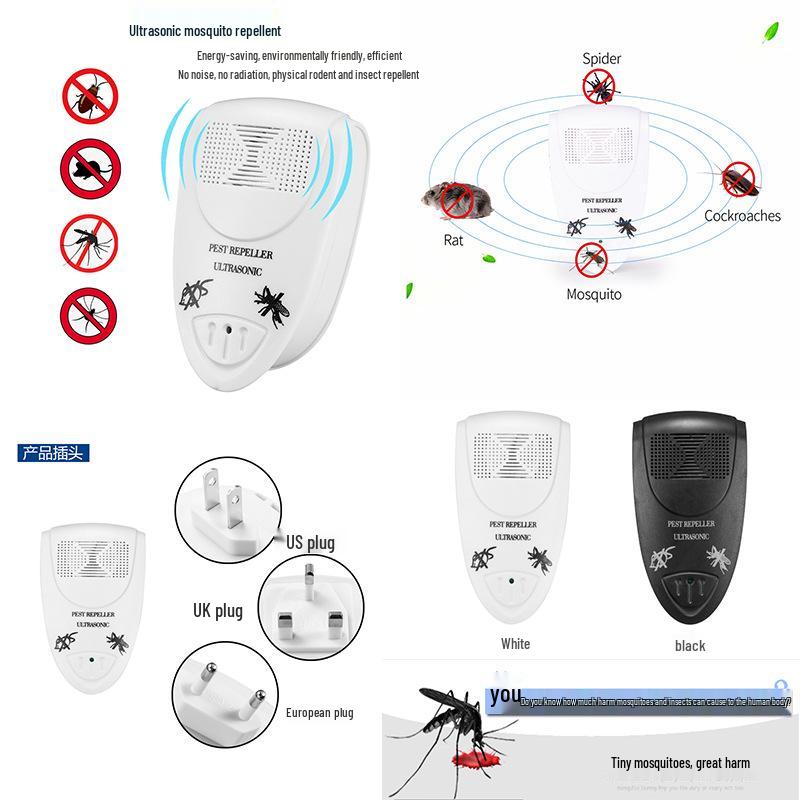 Ultrasonic Pest Repeller: Multi-Frequency Mosquito, Insect, Cockroach, and Rat Device