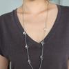 August Harmony Quartz Pompom String Necklace
