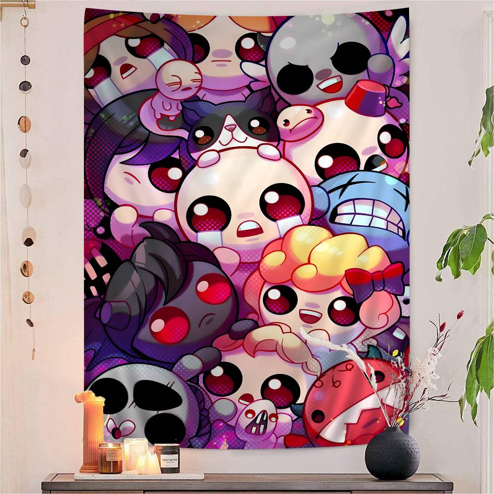 Game The Binding Of Isaac Classic Anime Anime Tapestry Hanging Tarot Hippie Wall Rugs Dorm Home Decor