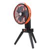 2 In 1 Camping Fan with LED Light Multifunctional Tent Ceiling Fan Rechargeable Tripod Fan Support