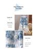 Tie-Dye French Retro Puffy Multi-Layer Flower Skirt