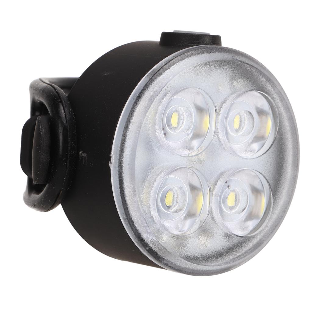 USB Rechargeable Bike Taillight Waterproof Mountain Bike Safety Warning Rear Light for Outdoor Cycling White