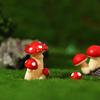 Miniature Resin Mushroom Figurine Decorative Mini Sculpture for Home Garden Yard Lawn Decoration Accessories