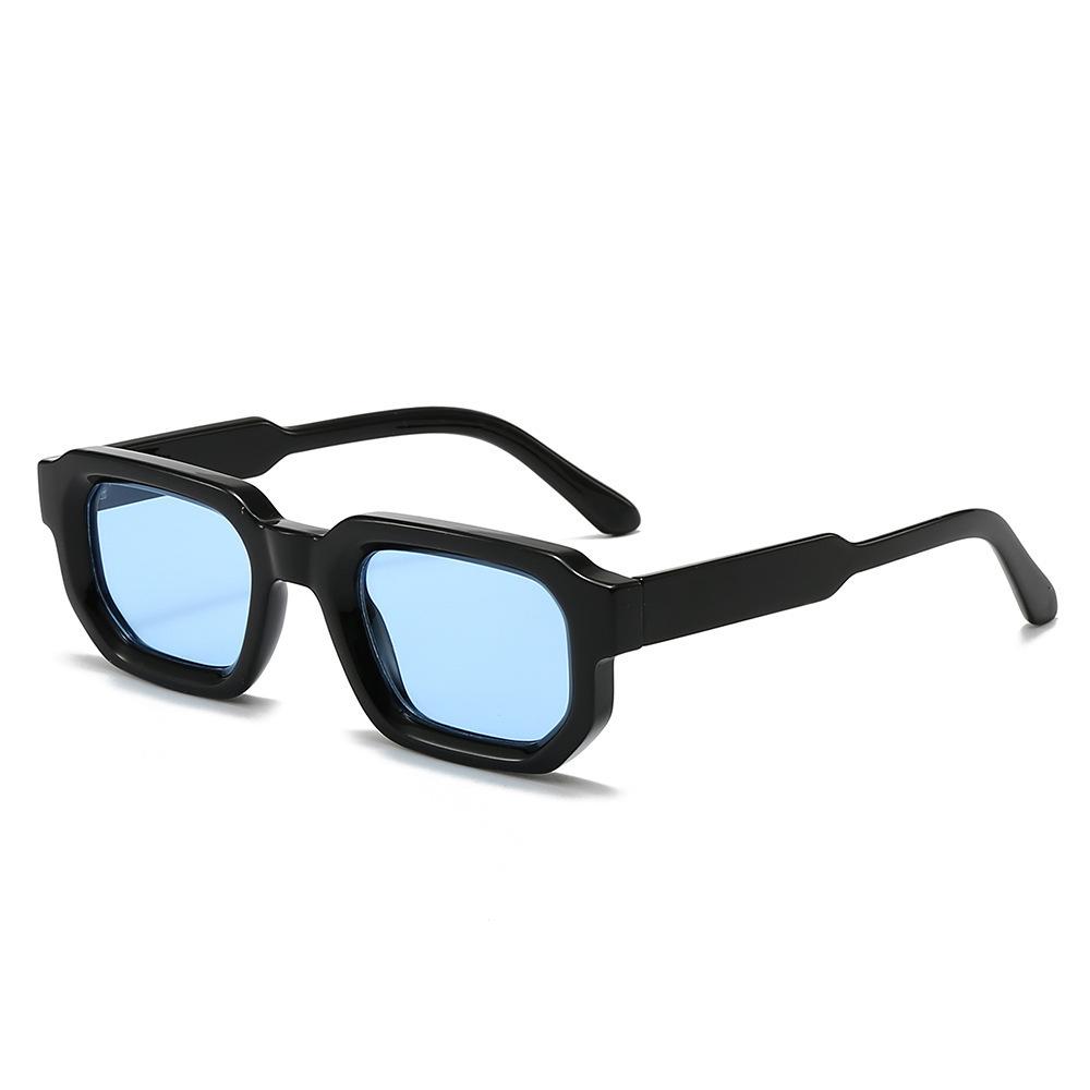 Square sunglasses European and American retro square thickened small frame flat glasses fashion street sunglasses women