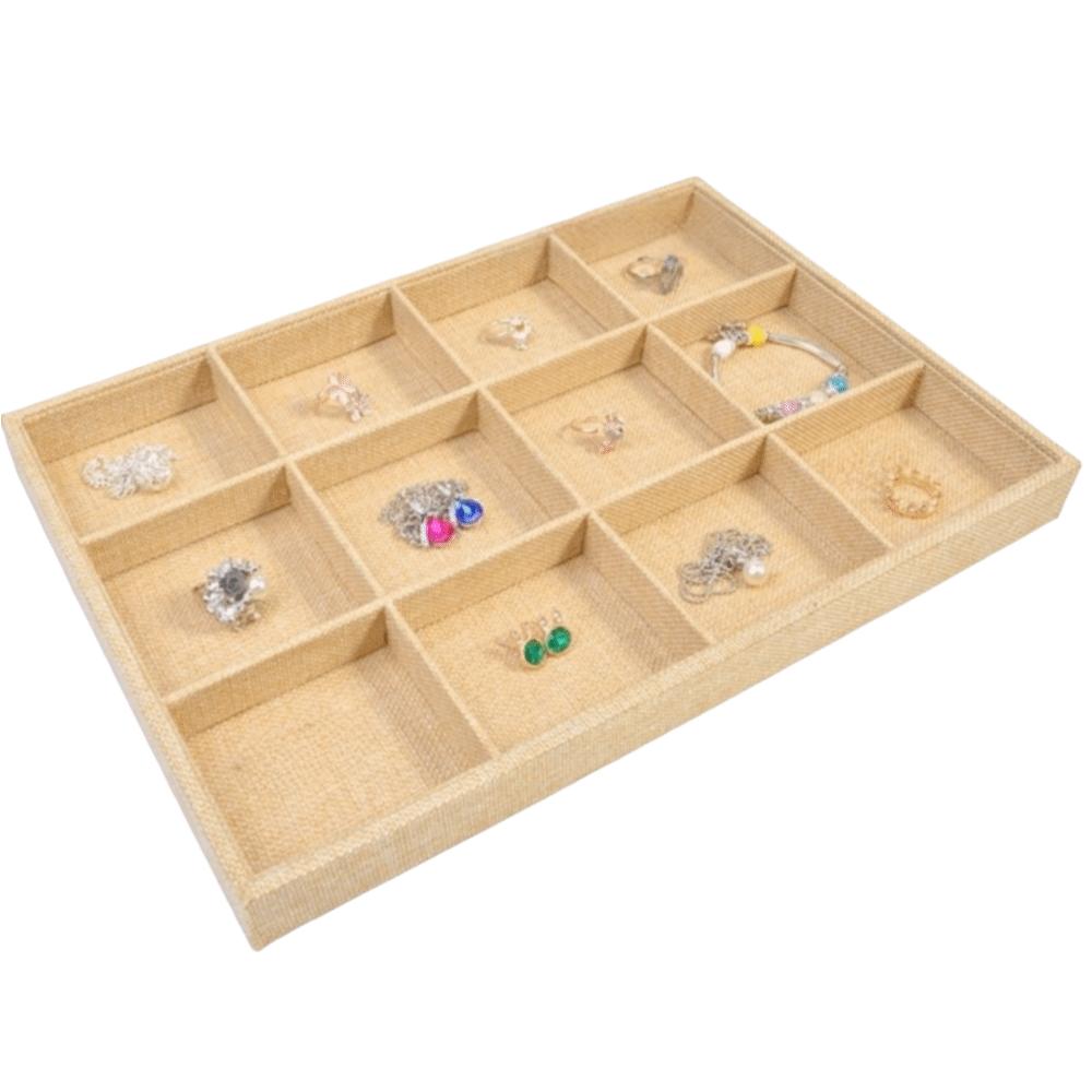 Multifunctional Linen Jewelry Tray Retro Jewelry Organizer Jewelry Box  Boutique
