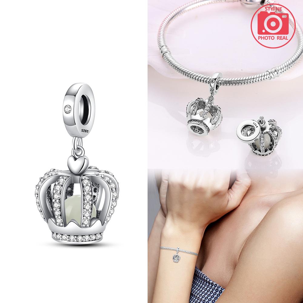 Copper Colors Charms Colored Zirconium Crown Pendant For Dangle Pendant Bead Jewelry Beads  New Gifts For Women