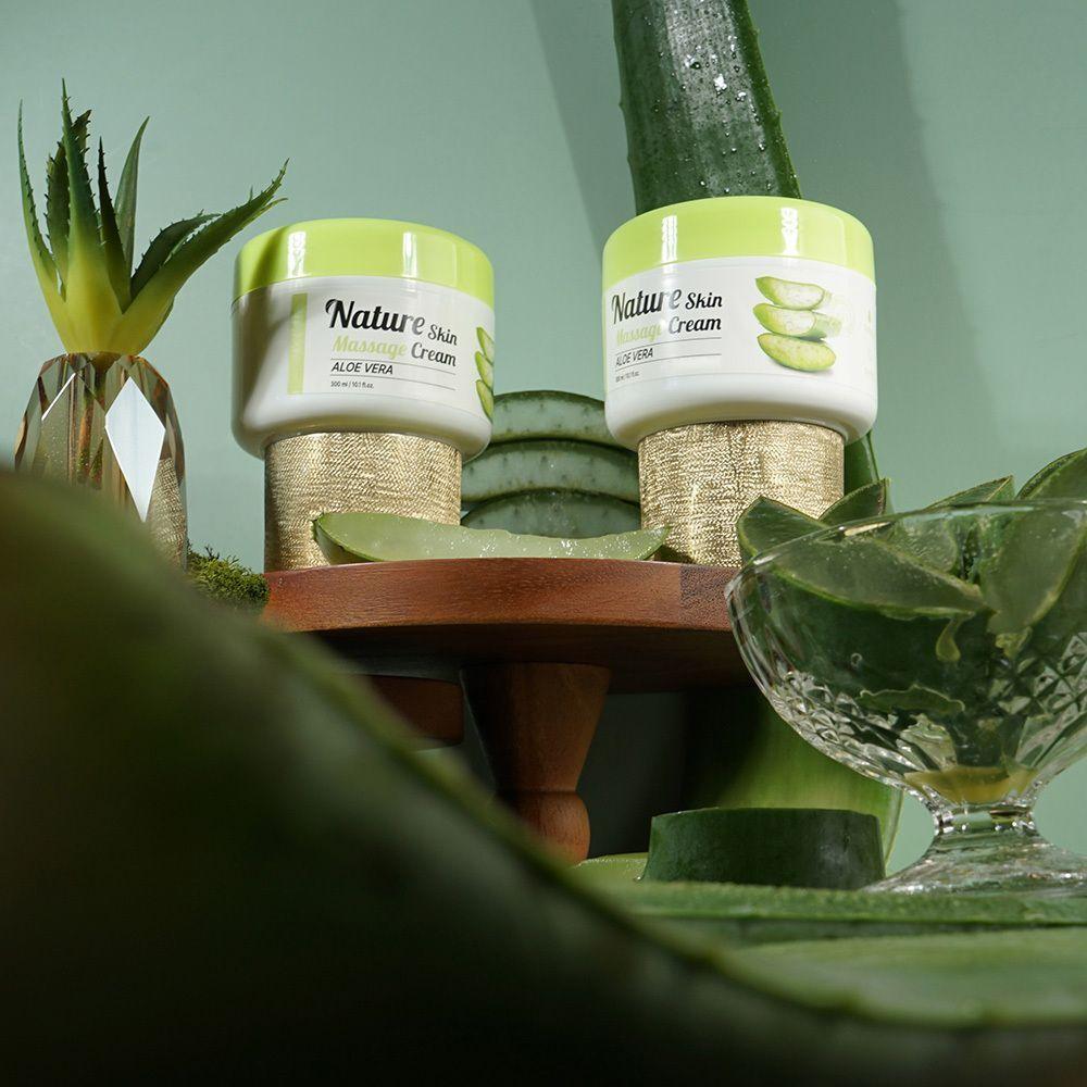 Hojanggeun NVLMORIW Green Tea Extract Centella Asiatica Extract Massage Cream 300ml x 2