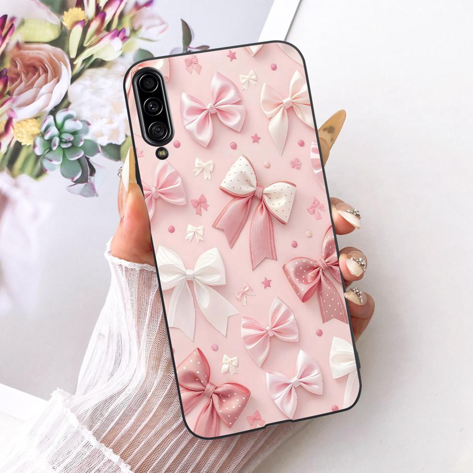 Pour Samsung Galaxy A90 5G Coque Silicone Mignon Mode Fleurs Peinte Drôle Coquille Pour Samsung A90 5G SM-A908B SM-A908N SM-A9080